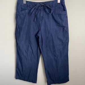 Nine &‎ Company by Nine West Women's Blue Capri Denim Pants Size 4